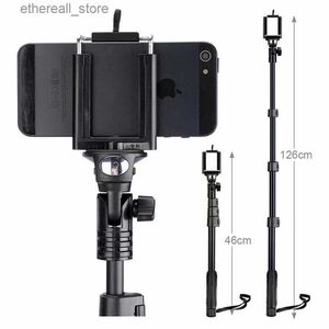 Selfie Monopods Yunteng 188 Handheld Extensível Selfies Câmera Monopé Vara Portátil Bluetooth Sem Fio Para iPhone Gopro 6 7 8 9 Q231109