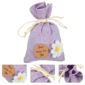 Storage Bags 10pcs Empty Sachet Refillable Dried Lavender Bag Wardrobe