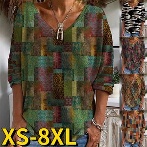 Maglietta da donna Maglietta da uomo Modello vintage 3D Maglietta stampata Autunno Moda casual Manica lunga Maglietta aderente Abbigliamento Maglietta sexy da donna con scollo a V disegnato 230410