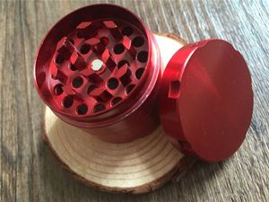 bunter Mini 40mm 4part CNC-Metallschleifer rot grün schwarz Kräutertabakschleifer zum Rauchen von Kräuterschleifer versandkostenfrei