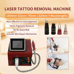 Strong Energy Desktop Nd Yag Laser a picosecondi Rimozione del tatuaggio Sopracciglio Lavaggio degli occhi Anti-pigmentazione Salone 1064/755/532 / 1320nm Dispositivo per sbiancamento del viso
