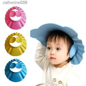 Toucas de banho para bebês, shampoo à prova d'água para proteção de ouvido, protetor de cabeça de chuveiro para bebês, ferramentas de banho para crianças, chapéu de lavagem de cabelo ajustável L231110
