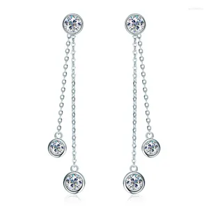 Ohrstecker KUGG Moissanit 5mm4mm D Farbe VVS1 Diamant Charm Stil Silber 925 Echt 2023 Trend Damen Feinschmuck