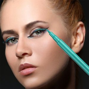 Combinazione ombretto/liner Penna eyeliner a 12 colori Set eyeliner liquido impermeabile Matita eyeliner ultra fine Cosmetici per il trucco degli occhi a prova di sbavature a lunga durata 231109