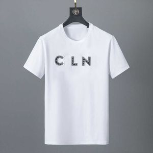 レディースデザイナーTシャツメンズシャツ春夏スリーブクルーネック - シャツ文字リベットビーズ - シャツティーカジュアル衣料品アパレル