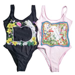 Floral Print Swimwear Womens Designer Bathing Tise Summer Beach One Piece Swimwear Women Swimsuit