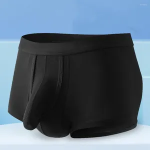 Underpants uomini traspiranti biancheria intima alta elastica maschile con design del naso elefante morbido per il comfort