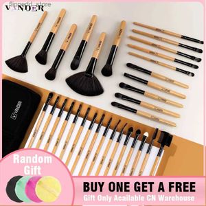 Pincéis de maquiagem VANDER 32pcs Pincéis de maquiagem Premium Natural Hair Makeup Brush Set Cosmetic Foundation Powder Eyeshadow Blush Make Up Tool Q231110