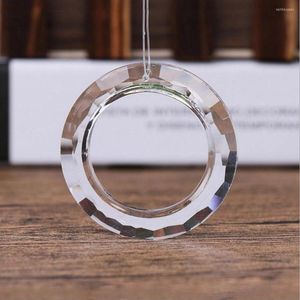 Lampadario Crystal Handing Ring Cristalli di vetro Lampada Prismi Parti Circle Light