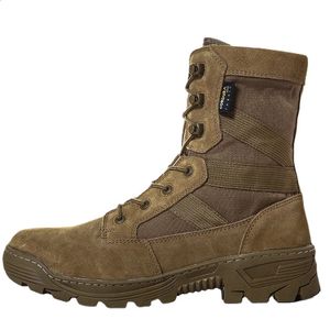 Botas Caminhadas Sapatos À Prova D 'Água Trekking Homens Militares Botas de Combate Tático Camada Split-Grão Engrenagem Botas Botines Hombre Tênis Masculino 231110