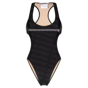 Rhinestone Letter Swimwear Womens High Waist Swimsuit Designer One Piece Swimwear Bathing Suit