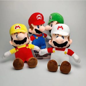 Wholesale Super Mushroom cute white Luigi plush toys for kids game Playmates Holiday gifts Claw machine prizes