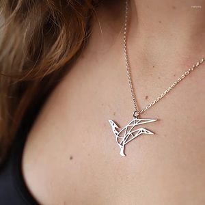 Hänge halsband punk halsband fågel choker för kvinnor och män mode gotiska rostfritt stål smycken födelsedagstillbehör gåvor