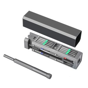 Skruvmejslar Precision Skruvmejseluppsättning 8/31 i 1 magnetisk mini skruvmejseluppsättning Torx Hex Drill Bit Lämplig för mobiltelefoner Watches Glasögon Reparationsverktygssats 230410