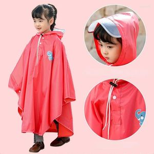 Impermeabili di alta qualità Simpatico cartone animato Giallo Impermeabile Bambini Bambino Bambini Ragazza Ragazzi Cappotto antipioggia Poncho Outdoor Student School Rainwear