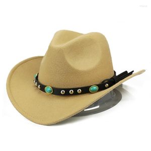 Женская мужская ковбойская шляпа для женской ковбои для джентльмена Леди Джаз -Сважирл с Кепсом Клоше Сомбреро четыре сезона желтые