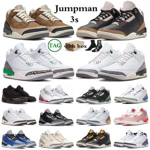 Jumpman 3s Basketball Shoes 3 Mens Trainers Women Sneakers White Cement Reimagined Desert Elephant Archaeo Brown Fire Red Neapolitan Rust Pink sports trainers