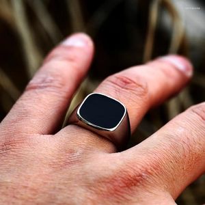 Cluster Ringe Stahl Soldat Minimalistischer Schmuck Großhandel Mode Edelstahl Siegelring Männer Geburtstagsgeschenk