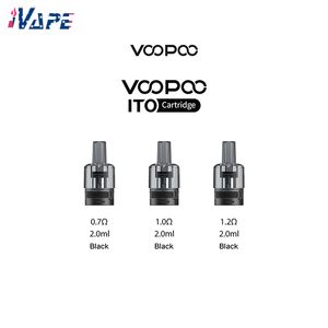 Картридж VOOPOO ITO Pod, 2 мл, пустой 0,7 Ом/1,0 Ом/1,2 Ом для катушек серии Doric 20 SE Doric-20 Doric-Q ITO-M, 2 шт./упак.