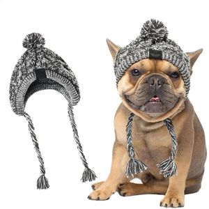 Other Dog Supplies Winter Pet Cat Dog Hat Cap Christmas Warm Windproof Pet Hats Woolen Dog Accessories For Small Medium Dogs Outdoor Bulldog Caps 231109