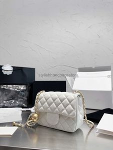 Shoulder Bags Totes New style square fat andbag fasion designer bag top luxury gold ball bag purse lady bagstylishhandbagsstore