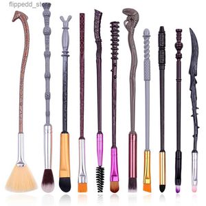 Makeup Brushes 2021 Newest 11pcs/Set Magic Wand Makeup Brushes Set Pro Synthetic Hair Eye Shadow Concealer Lip Cosmetics Beauty Tools Maquiagem Q231110