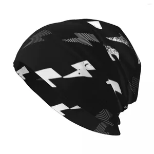 Berets Thunder Pattern Knit Hat Bobble Military Cap Man Beach Bag For Men Women's