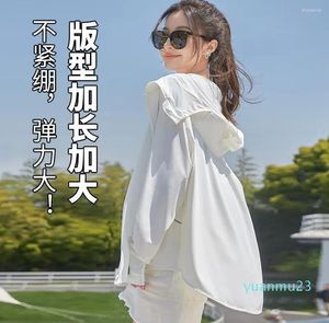 Racing Jackets Women Summer Ice Silk UPF50 Sunscreen 22 Long Sleeve Hooded UV Protection Jacket Solid Color Ultra-Thin Full Zip Coat