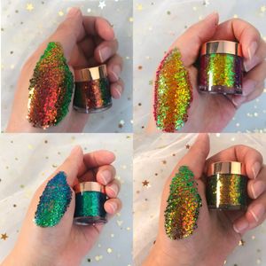 Тени для век Multi Chrome Тени для век Пудра для макияжа MultiChrome Shifting Pigments Duochrome Chameleon Eyeshadow Infinite Chrome Eye Powder 231109