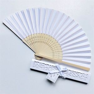 Personalized Wedding Fans Printing Text on Silk Fold Hand Fans with Gift Box Wedding Favors and Gifts 12 LL