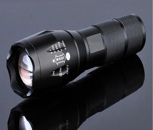 E17 T6 Светодиодный фонарик 2000 люмен Тактический водонепроницаемый масштабируемый мощный фонарь для кемпинга Фонарики с аккумулятором 3xAAA или 186505125775