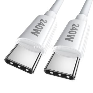 SUPER Snabb snabb laddning 240W 100W 65W 5A PD USB C till USB C -kabel för Samsung S22 S23 S24 UTRAL HTC LG M1 Tablet PC 1M 2M 2M