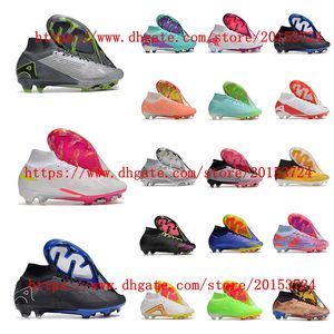 Soccer shoes Mercurial Superfly IX Elite FG Cleats High ankle Football Boots scarpe calcio