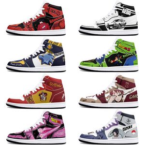 Novos clássicos diy sapatos personalizados esportes sapatos de basquete 1s homens mulheres antiderrapante amortecimento moda legal anime personalizado figura tênis 457954