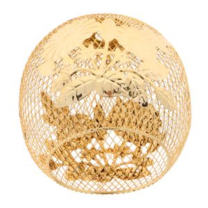 Lamp Covers Shades Luxurious Cage Iron Lamp Shade Industrial Style Chandelier Cover Light Cage Pendant Lights Fixture for Home/Garden W0410