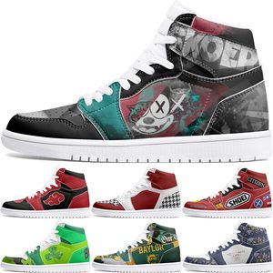 new Customized Shoes 1s DIY shoes Basketball Shoes damping males boys girl females 1 Anime Character Customized Personalized Trend Versatile Outdoor Shoe
