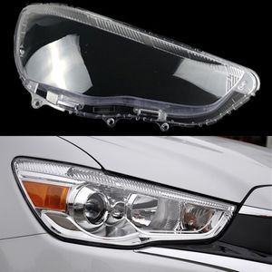 För Mitsubishi ASX 2013 ~ 2018 Bilens strålkastare Shell Lamp Skugga Transparent Cover Headlight Glass Strålkastslampa