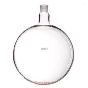 Litre One Neck 29/32 Round Bottom Glass Flask Single 10000ml Boiling Bottle