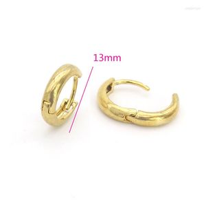 Hoop Earrings Anietna Simple Classic Thin 18K Gold Plated For Women Trendy Fashion Jewelry 2023 Gifts Pendientes Mujer