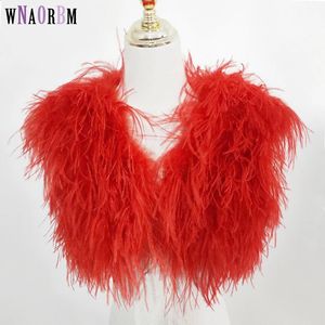 Women's Fur Faux Fur Real natural 100% ostrich fur shawl blouse wedding shawl ostrich hair vest bridal jacket real fur coat customizable 231109