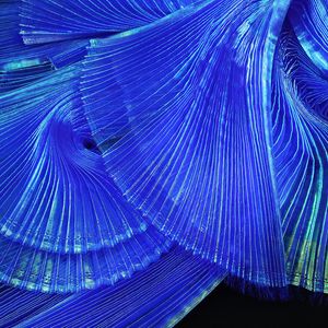 Fabric Accordion Soft Pleated Mesh Fabric By The Meter Stage Background Fabrics Design Shape DIY Fashion Sew Dress Designer Fabrics 230410