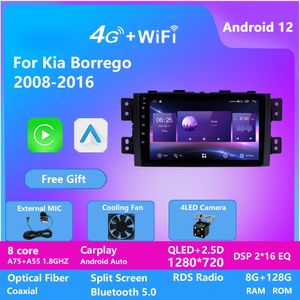 10インチAndroid Car Video DVDマルチメディアプレーヤーオーディオラジオステレオGPS Navigation for Kia Borrego 2008-2016ヘッドユニットDSP