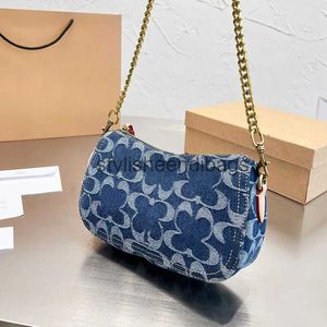 Shoulder Bags Bags 2023 Fasion andbag Top Luxury Designer Bag Metal One Soulder Crossbody Bag Pair Denim Canvas Bagstylisheendibags