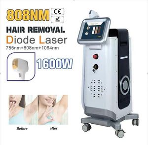 Nova chegada 1600 watts 3 Diodo de comprimento de onda Remoção a laser Remoção de gelo Remoção de cabelo Epil Laser 755 808 1064 Máquina de beleza rejuvenescedor de pele sem dor permanente