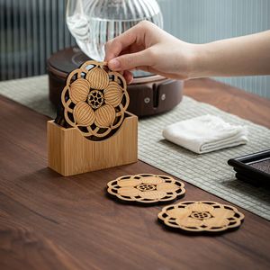 Mats Wooden Wall Sign Flower of Life Shape Coaster Laser Cut Wood Wall Art DIY Coaster Craft Making Geometry Ornament Home Decor