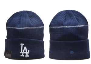 Men's Caps Dodgers Beanies Los Angeles Hats All 32 Teams Knitted Cuffed Pom Striped Sideline Wool Warm USA College Sport Knit hat Hockey Beanie Cap For Women's A1