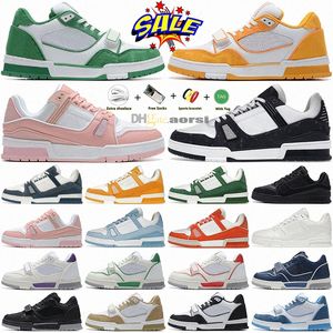 Designer-Männer für Frauen Freizeitschuhe Virgil Trainer Vintage Basketball Kalbsleder Sneaker Splice Denim Sportschuhe 408 508 geprägte Timeout Sneakers