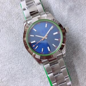 Luxury Men's Automatic Mechanical Watch Exp Series Blue Dial 904L Rostfritt stål Designer Gratis frakt Casual Fashion Brand Armtur