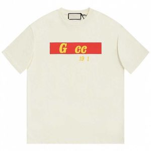 2023新しいデザイナーレディースTシャツハイエンドハイエディション23夏の韓国カップルマッチラウンドネックルーズリラックススリーブTシャツ