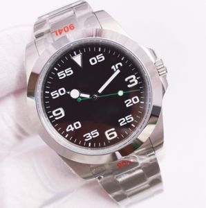 Luxury Men's Automatic Mechanical Watch Exp Series 369 Digital Dial 904L rostfritt stål Designer Gratis frakt Wristwatch